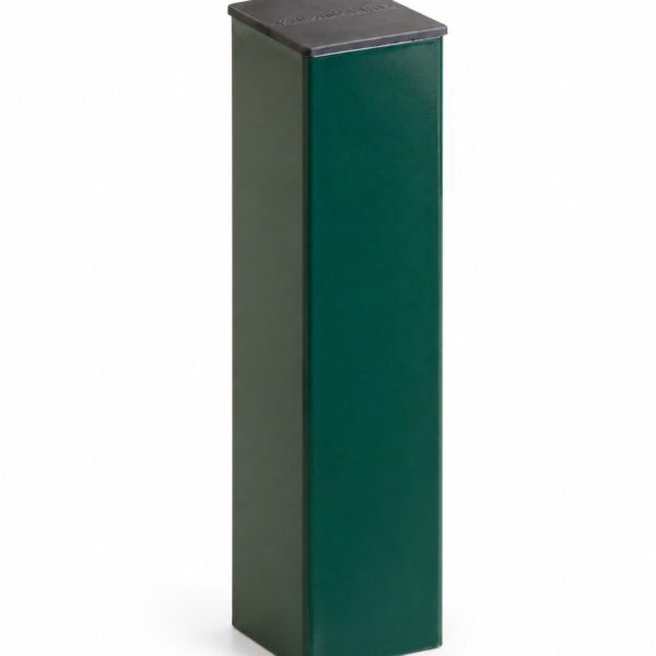 Столб с заглушками 60*40*1,2мм высота 2,5м RAL 6005